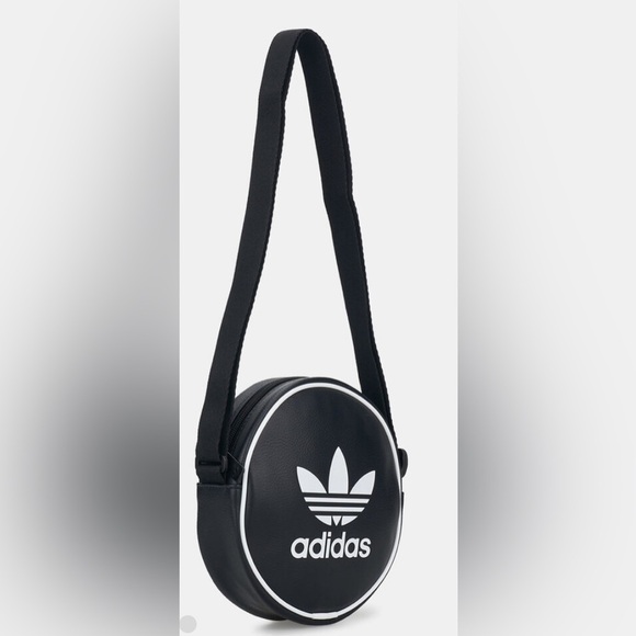 BNWT Adidas Originals Classic Round Crossbody Bag - Black - Picture 4 of 15